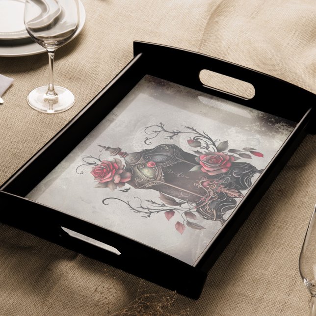 Papier Mousseline Boudoir victorien | Lanterne antique aux roses rou (Créateur téléchargé)