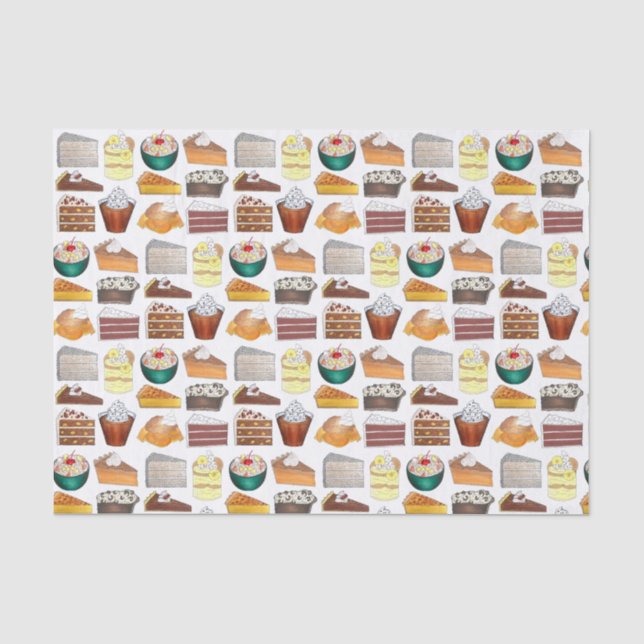 Papier Mousseline Boulangerie Sud Desserts alimentaires USA Amérique (Recto)