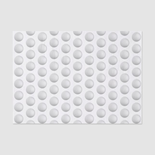 Papier Mousseline Boules de golf partout (Recto)