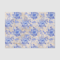 Bouquet de fleurs vintage Blue Chinoiserie Découpa