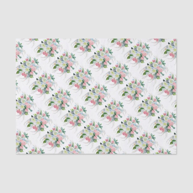 Papier Mousseline Bouquet floral (Recto)