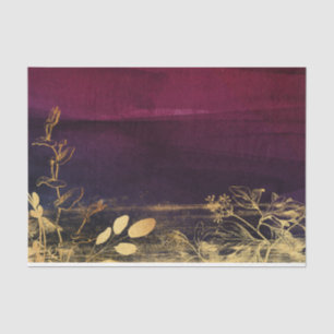 Papier Mousseline Bourgogne et Or