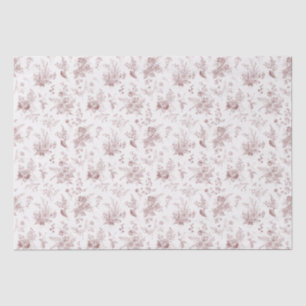 Papier Mousseline Bourgogne Toile De Jouy Vintage Floral Chinoiserie