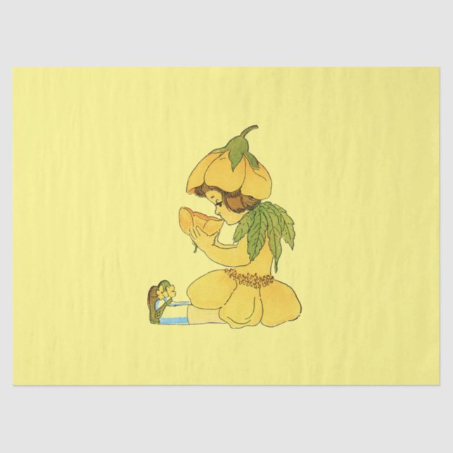 Papier Mousseline Bouton Flower (Recto)