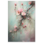 Branche de fleurs de cerisier, réalisme abstrait