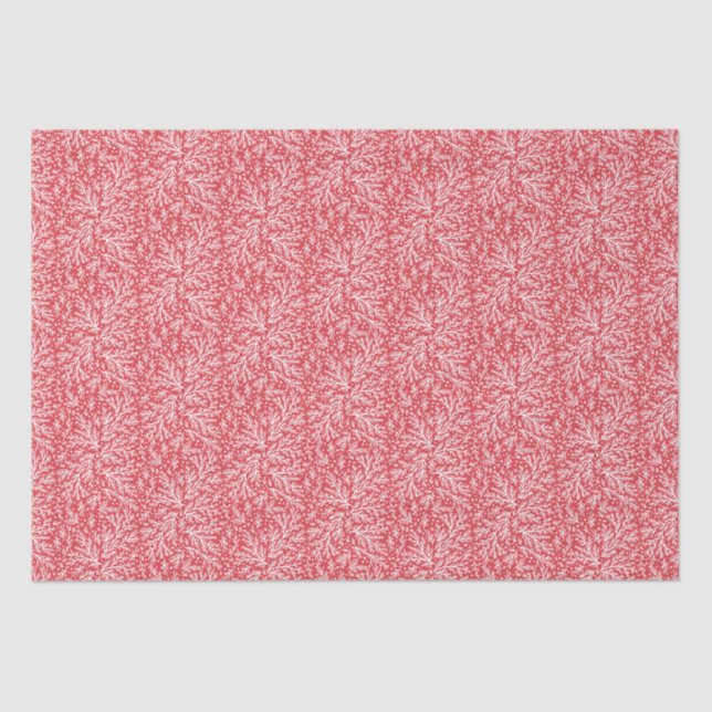 Papier Mousseline Branches généreuses Rouge et blanc Photo Noël (Recto)