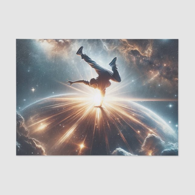 Papier Mousseline Breakdancer en action, Ai, Action dans la Galaxie (Recto)