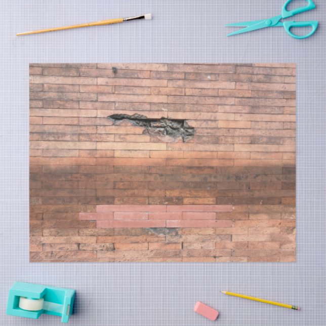 Papier Mousseline Brick in the Wall  (Artisanat)