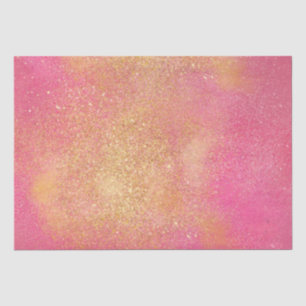 Papier Mousseline Brillant brillant rose or brillant