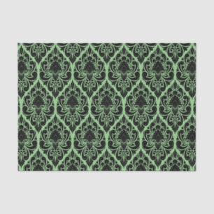 Papier Mousseline Brocade noire Damask sur n'importe quelle page de