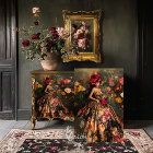 Broderie Bouffante Humeur Elégante Dame & Fleurs 