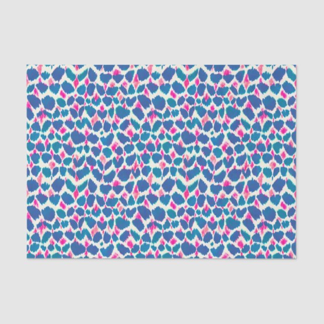 Papier Mousseline Brosse rose et bleue (Recto)