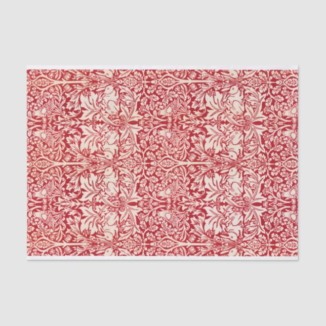 Papier Mousseline Brother Rabbit par William Morris (Recto)