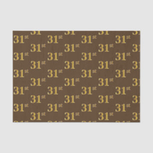 Papier Mousseline Brown, Faux Gold 31ème (Trente et unième)