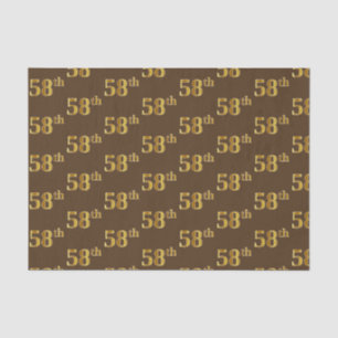 Papier Mousseline Brown, Faux Gold 58e (Cinquante-huitième)