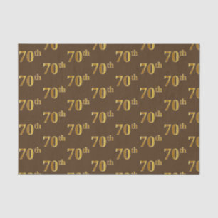 Papier Mousseline Brown, Faux Gold 70th (Seveneth)