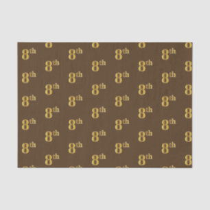 Papier Mousseline Brown, Faux Gold 8th (Huitième) Event Tissue Paper