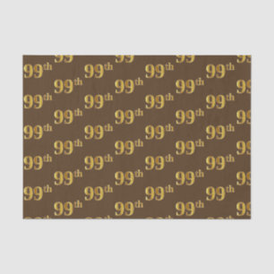 Papier Mousseline Brown, Faux Gold 99e (Quatre-vingt-dix-neuvième)