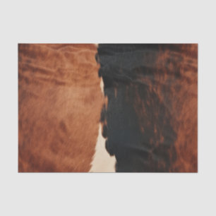 Papier Mousseline Brown Noir Noir Faux Cowhide