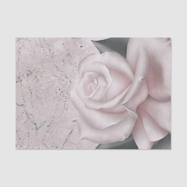 Papier Mousseline Brun blanc Rose Glam Fête des mariées moderne en m (Recto)