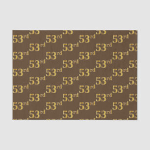 Papier Mousseline Brun, événement d'or cinquante-troisième de Fau