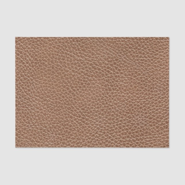 Papier Mousseline Brun naturel en cuir de Faux (Recto)