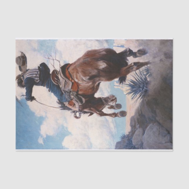 Papier Mousseline Buckings par Newell Convers Wyeth (Recto)