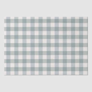 Papier Mousseline Buffalo Plaid Country Farmhouse Vert Blanc