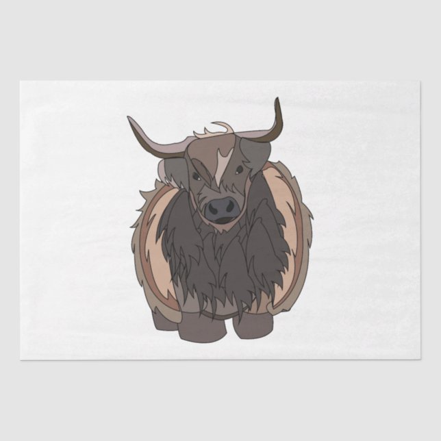 Papier Mousseline Bull Cattle (Recto)
