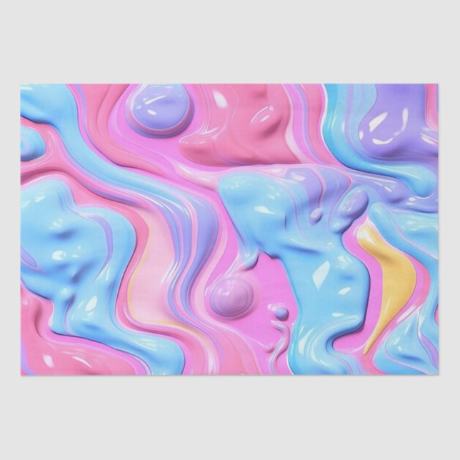 Papier Mousseline Bulle plastique Abstraite