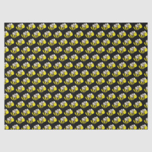 Papier Mousseline Bumble d'abeille noire d'insectes jaunes