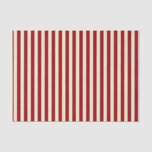 Papier Mousseline Burgundy verticale et rayures de crème