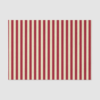 Papier Mousseline Burgundy verticale et rayures de crème
