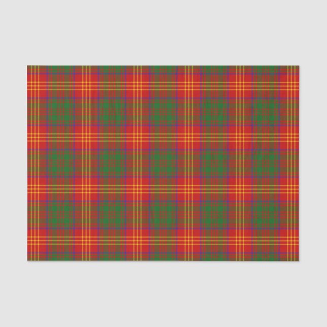 Papier Mousseline Burns Family Tartan Motif (Recto)