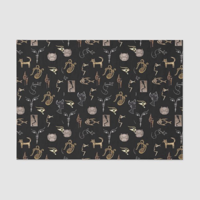 Papier Mousseline Cabinet de curiosités Petits objets (Recto)