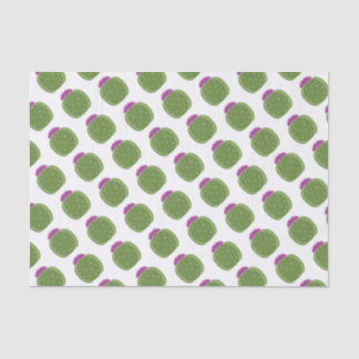 Papier Mousseline Cactus courts à fleurs roses Imprimer Papier Tissu