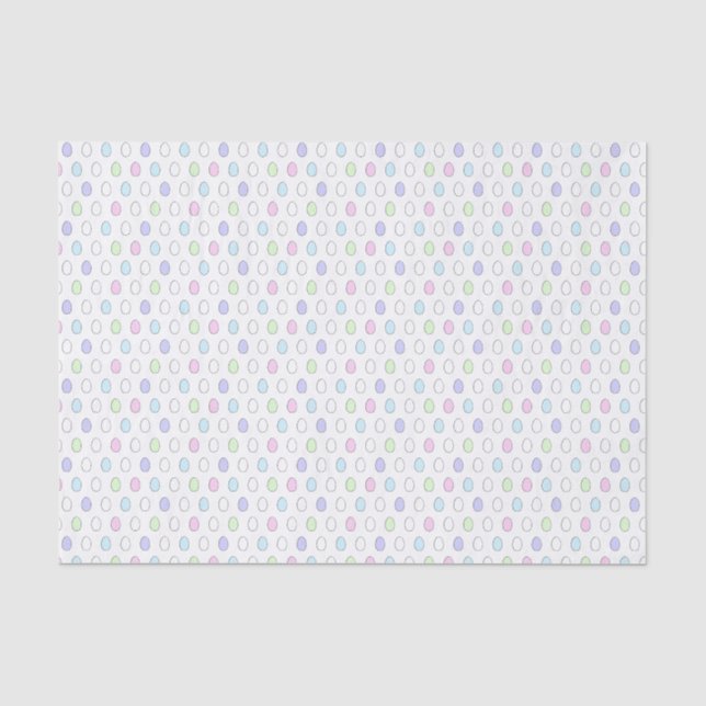 Papier Mousseline Cadeau de fête Motif aux oeufs de Pâques mignon et (Recto)
