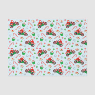 Papier Mousseline Cadeau de Noël de moto