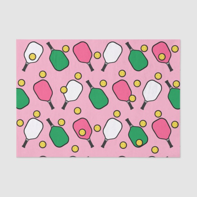 Papier Mousseline Cadeau de Pickleball créatif (Recto)