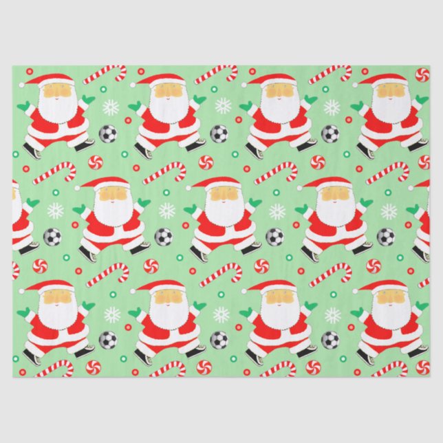 Papier Mousseline Cadeau de vacances de football (Recto)