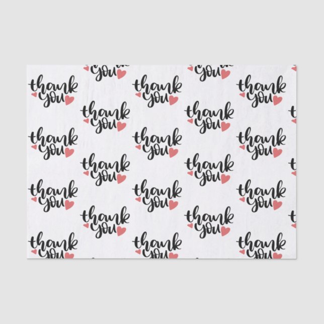 Papier Mousseline Cadeau d'expédition pour petites entreprises Merci (Recto)