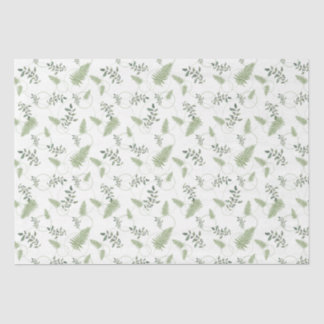 Papier Mousseline Cadeau Eucalyptus & Fern Rings