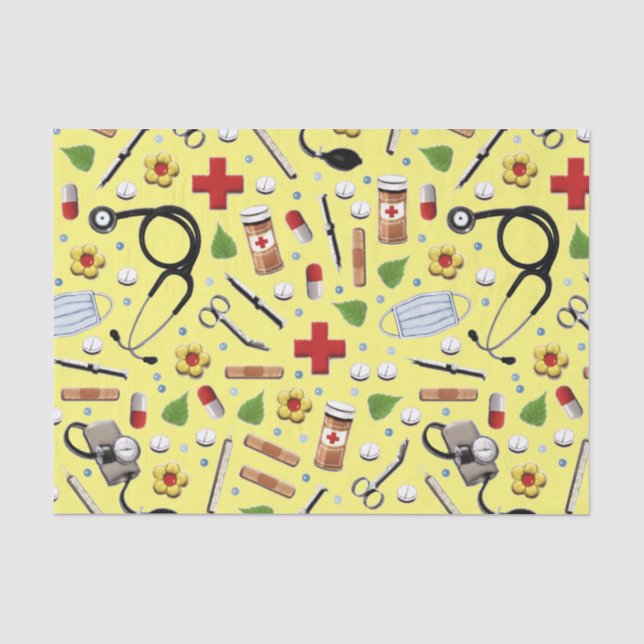 Papier Mousseline Cadeau infirmière (Recto)