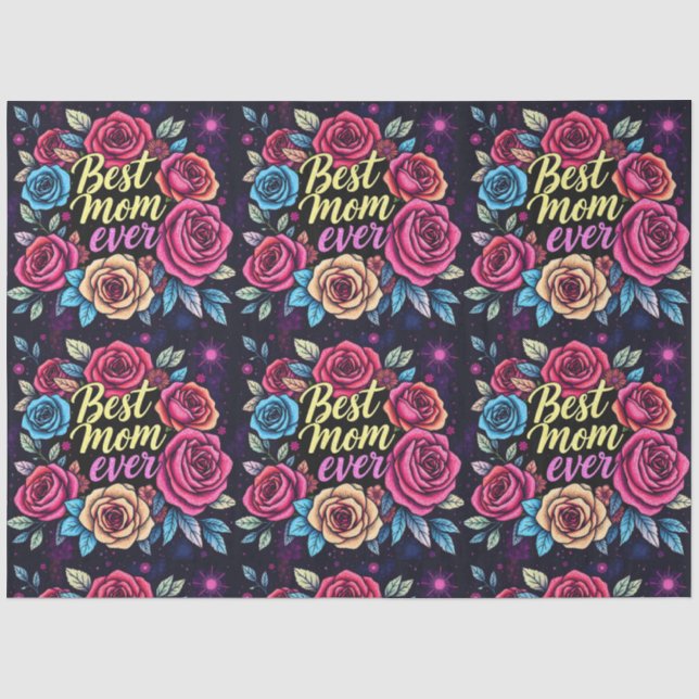 Papier Mousseline Cadeau Luxe Floral Collection populaire (Recto)
