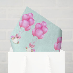 Papier Mousseline Cadeau pour Baby Shower de Jumelles Filles