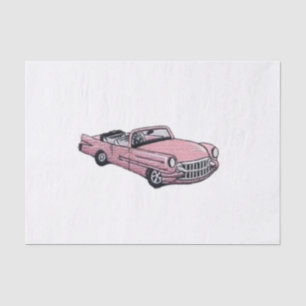 Papier Mousseline Cadillac rose