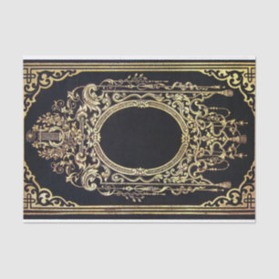 Papier Mousseline Cadre fleuri d'or de Falln (perfectionnez pour un