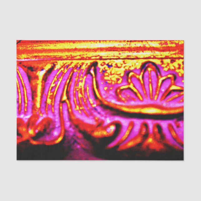 Papier Mousseline Cadre rose (Recto)