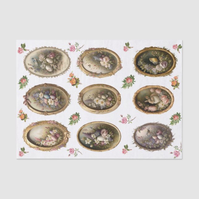 Papier Mousseline Cadres d'oeufs (Recto)