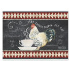 Café de la ferme Chalk Rooster Chalk Découpage